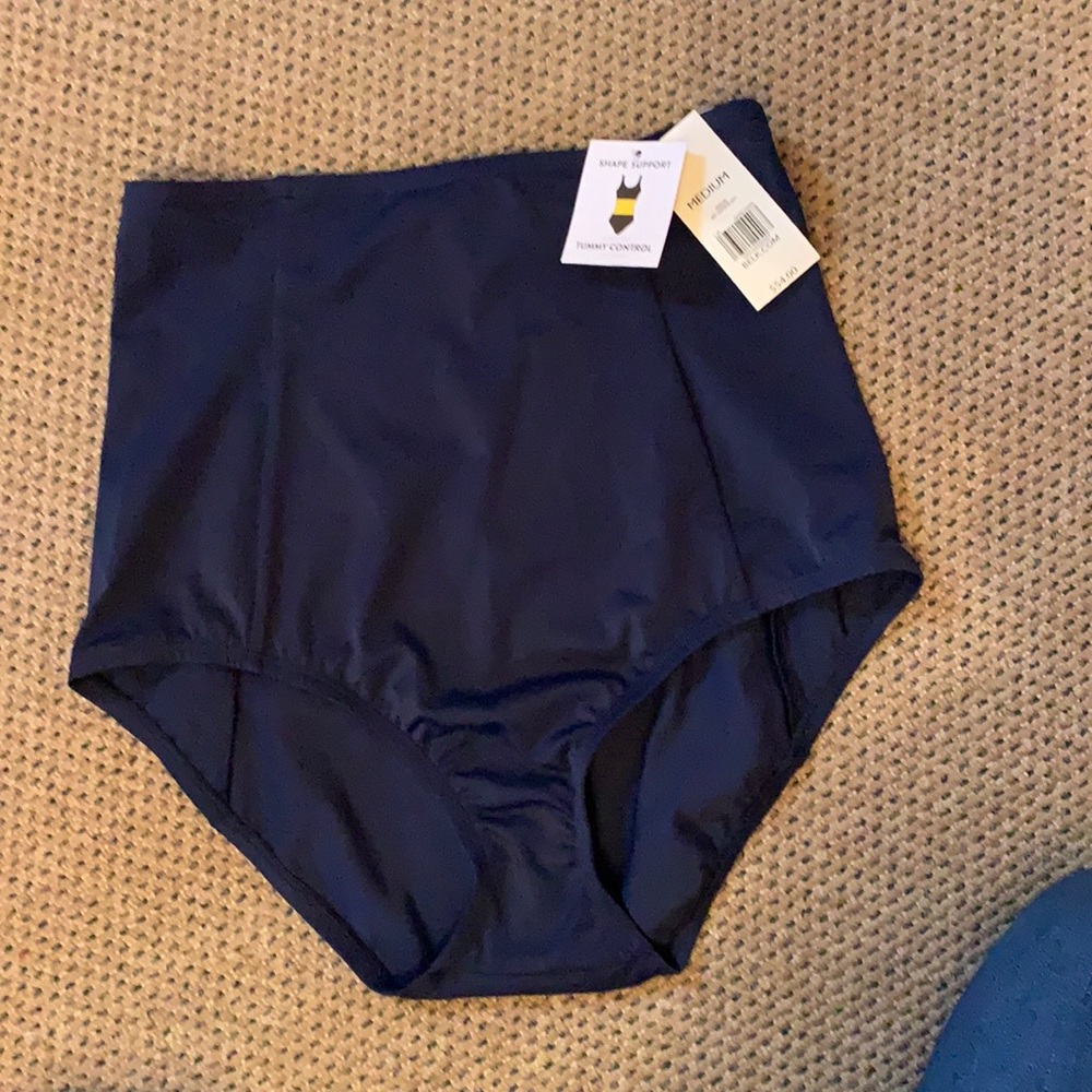 NEW navy blue high waisted bikini bottoms